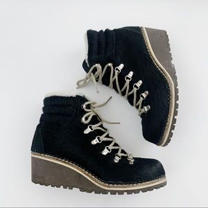 Montelliana 1965 Shearling-Lined Wedge Boots